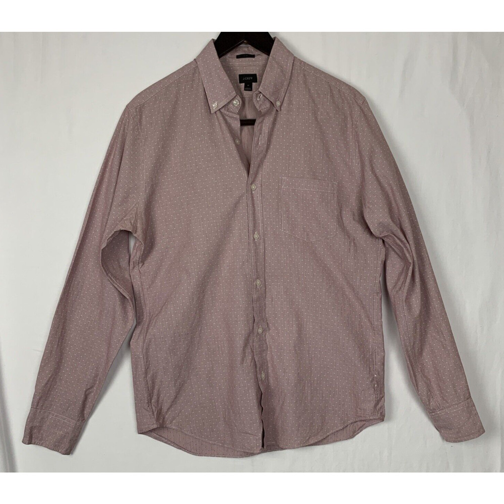 J. Crew Men's Slim Button Down Long Sleeve Shirt Medium 100% Cotton